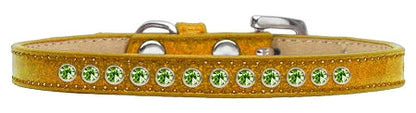 Dog, Puppy and Pet Ice Cream Collar, "Lime Green Crystal Rimsets"