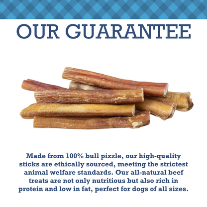 Country Living Bully Sticks  - All-Natural, High-Protein, Low-Odor Dog Treats for Chewing, and Behavioral Training, Long-Lasting, Healthy Snacks for Dogs – 12" Standard (10-Pack)