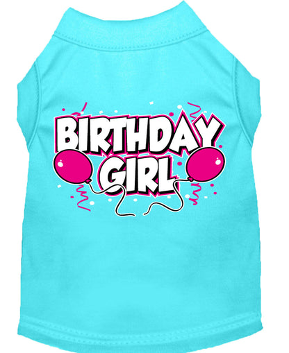 Pet Dog & Cat Shirt Screen Printed, "Birthday Girl"