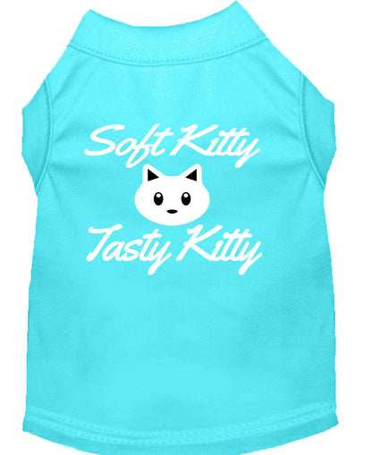 Pet Dog & Cat Shirt Screen Printed, "Soft Kitty, Tasty Kitty"