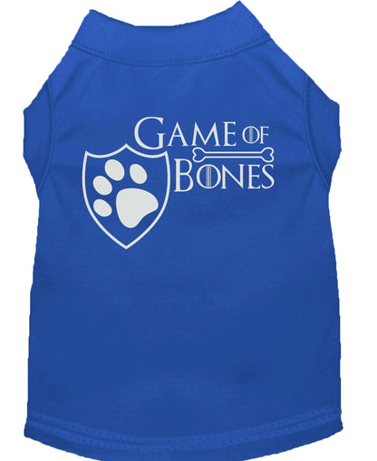 Pet Dog & Cat Shirt Screen Printed, "Game of Bones"