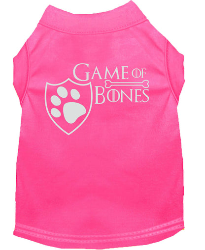 Pet Dog & Cat Shirt Screen Printed, "Game of Bones"