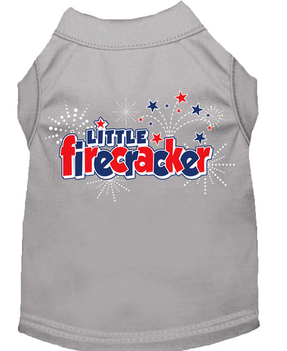 Pet Dog & Cat Shirt Screen Printed, "Little Firecracker"