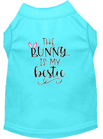 Pet Dog & Cat Shirt Screen Printed, "The Bunny Is My Bestie"