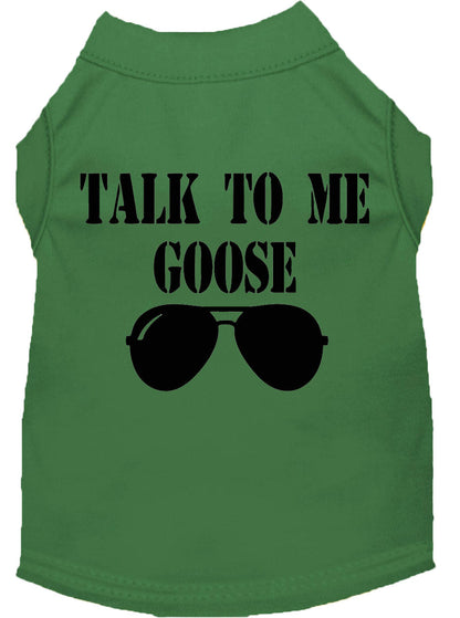 Pet Dog & Cat Shirt Screen Printed, "Talk To Me Goose"