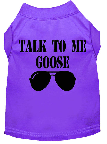 Pet Dog & Cat Shirt Screen Printed, "Talk To Me Goose"