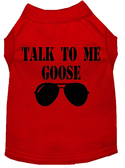 Pet Dog & Cat Shirt Screen Printed, "Talk To Me Goose"