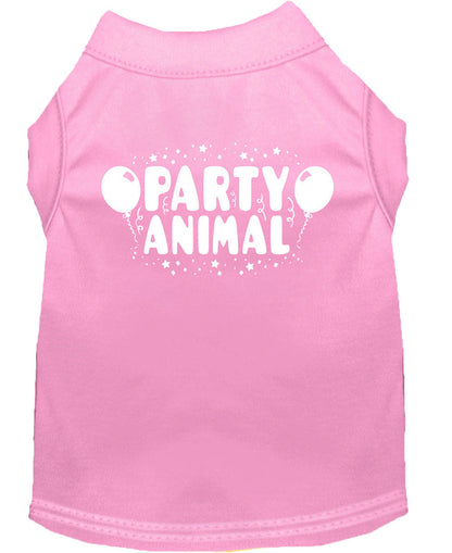 Pet Dog & Cat Shirt Screen Printed, "Party Animal"