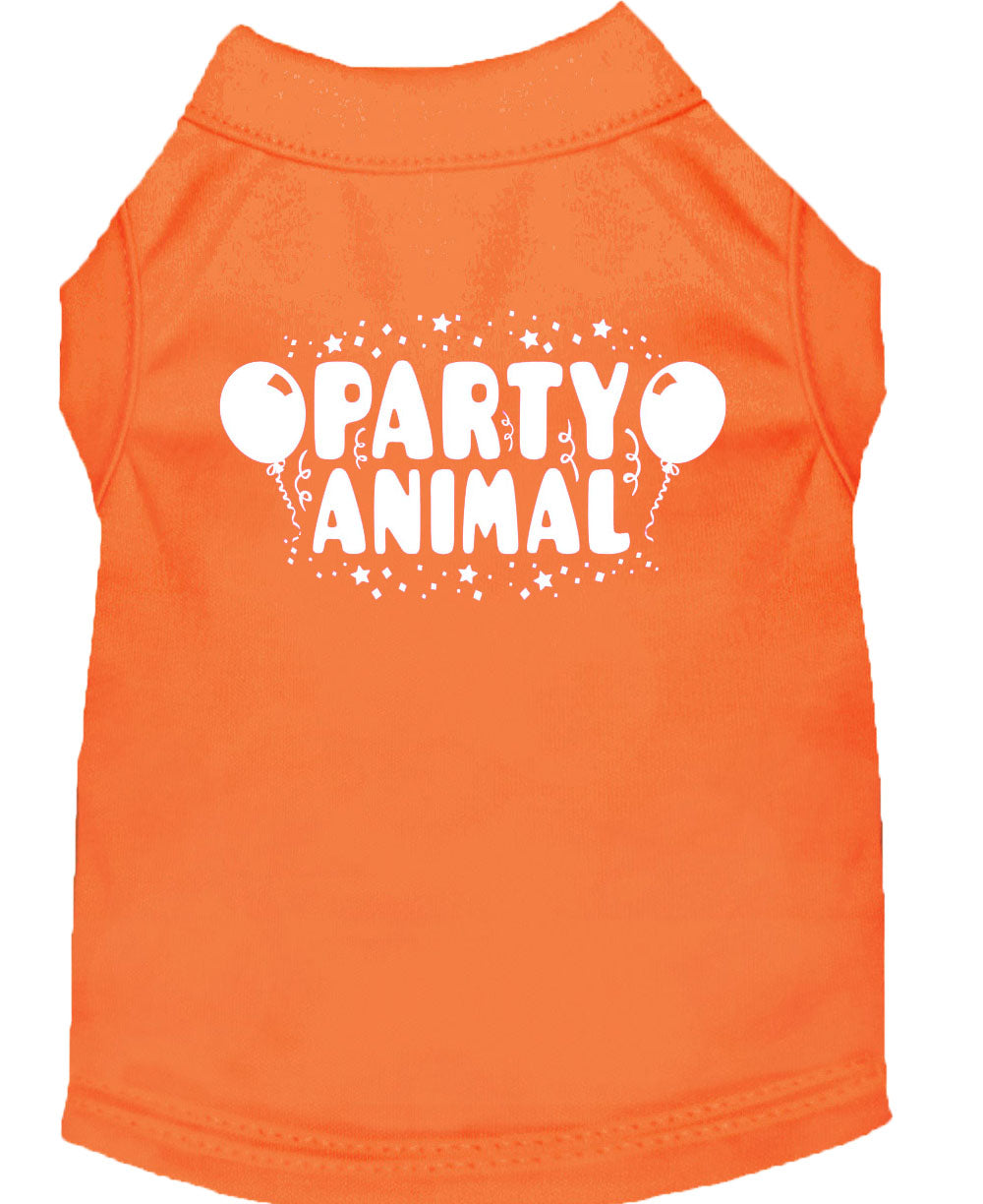 Pet Dog & Cat Shirt Screen Printed, "Party Animal"