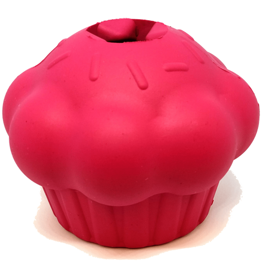 Cupcake Durable Rubber Chew Toy & Treat Dispenser