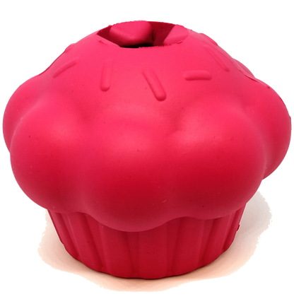 Cupcake Durable Rubber Chew Toy & Treat Dispenser