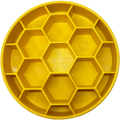 Honeycomb Design eBowl Enrichment Slow Feeder Bowl for Dogs