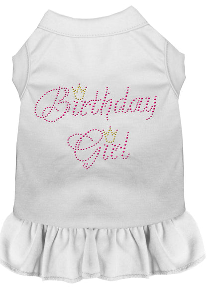 Pet Dog & Cat Dress Rhinestone, "Birthday Girl"