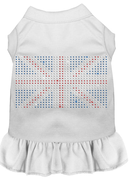 Pet Dog & Cat Dress Rhinestone, "British Flag"