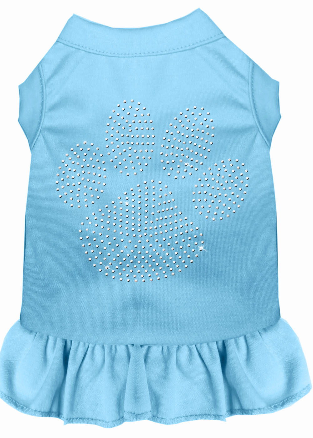 Pet Dog & Cat Dress Rhinestone, "Clear Paw"