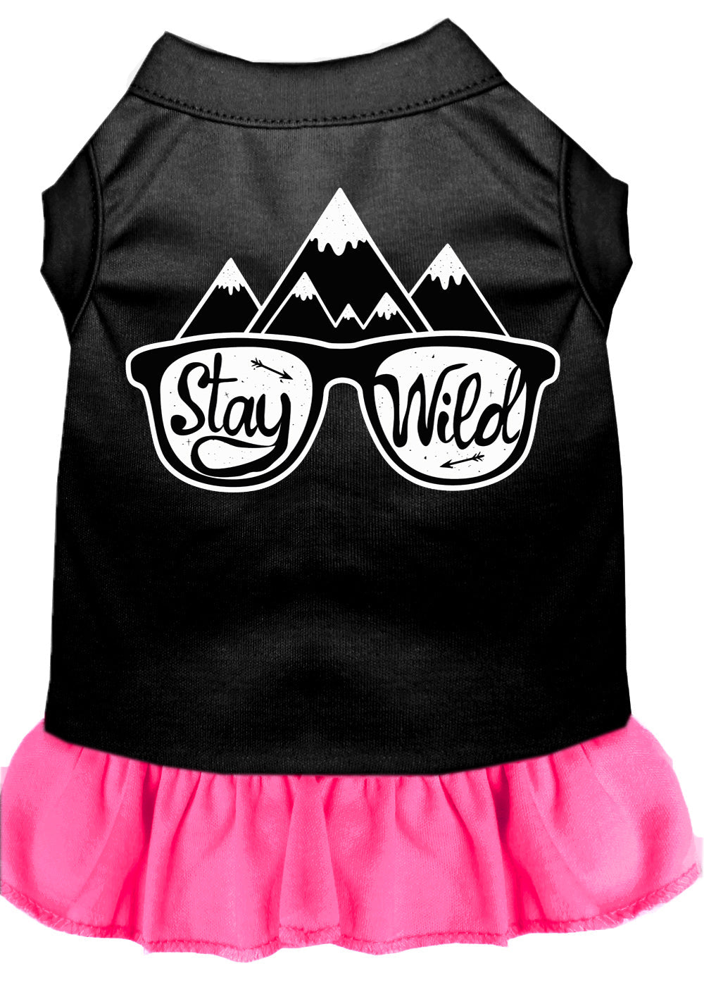 Pet Dog & Cat Dress Screen Printed, "Stay Wild"