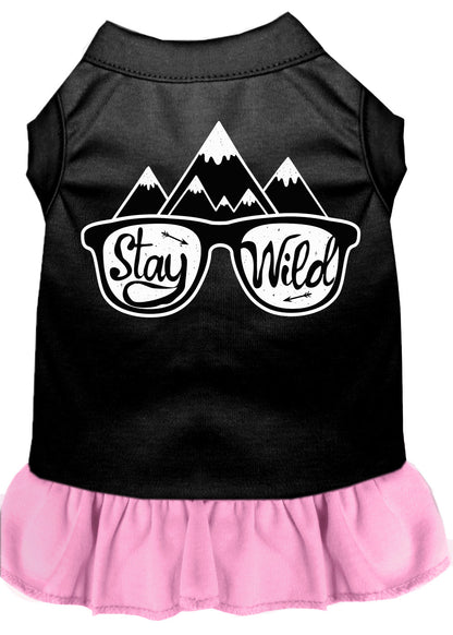 Pet Dog & Cat Dress Screen Printed, "Stay Wild"