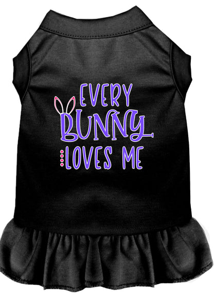 Pet Dog & Cat Dress Screen Printed, "Every Bunny Loves Me"