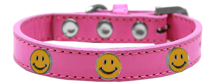 Dog, Puppy and Pet Widget Fashion Collar, "Happy Face"