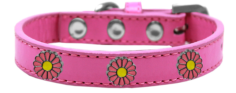 Dog, Puppy and Pet Widget Fashion Collar, "Pink Daisies"