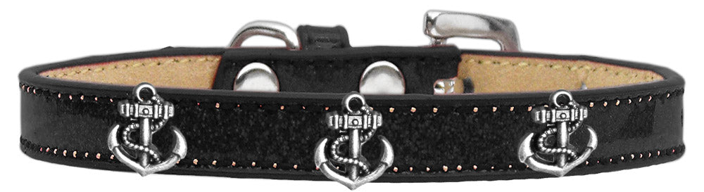 Dog, Puppy & Pet Widget Ice Cream Collar, "Silver Anchor"