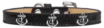 Dog, Puppy & Pet Widget Ice Cream Collar, "Silver Anchor"