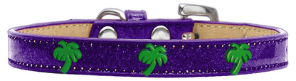 Dog, Puppy & Pet Widget Ice Cream Collar, "Green Palm Tree"