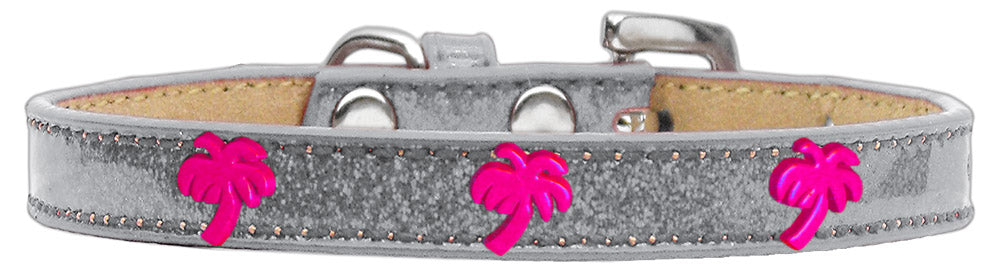 Dog, Puppy & Pet Widget Ice Cream Collar, "Pink Palm Tree"