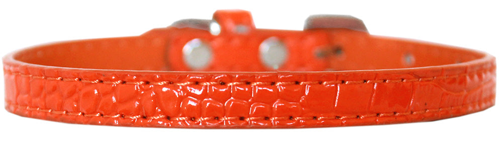 Dog, Puppy & Pet Designer Croc Collar, "Plain 3/8" Wide"