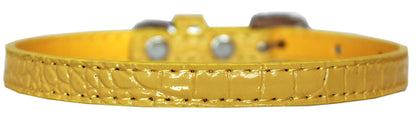 Dog, Puppy & Pet Designer Croc Collar, "Plain 3/8" Wide"