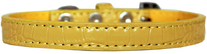 Dog, Puppy & Pet Designer Croc Collar, "Wichita Plain 1/2" Wide"