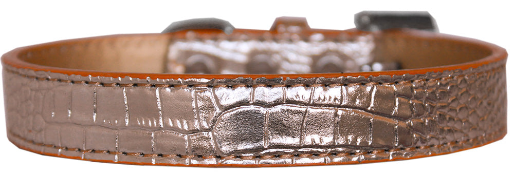 Dog, Puppy & Pet Designer Croc Collar, "Tulsa Plain 3/4" Wide"