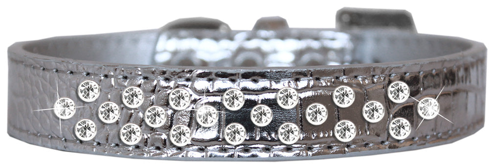 Dog, Puppy and Pet Designer Croc Collar, "Sprinkles Clear Jewel Rimsets"