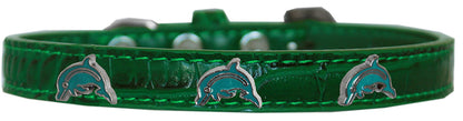 Dog, Puppy & Pet Designer Croc Widget Collar, "Dolphins"