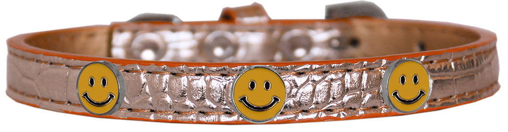 Dog, Puppy & Pet Designer Croc Widget Collar, "Happy Face"