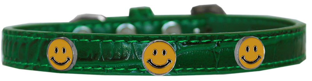 Dog, Puppy & Pet Designer Croc Widget Collar, "Happy Face"