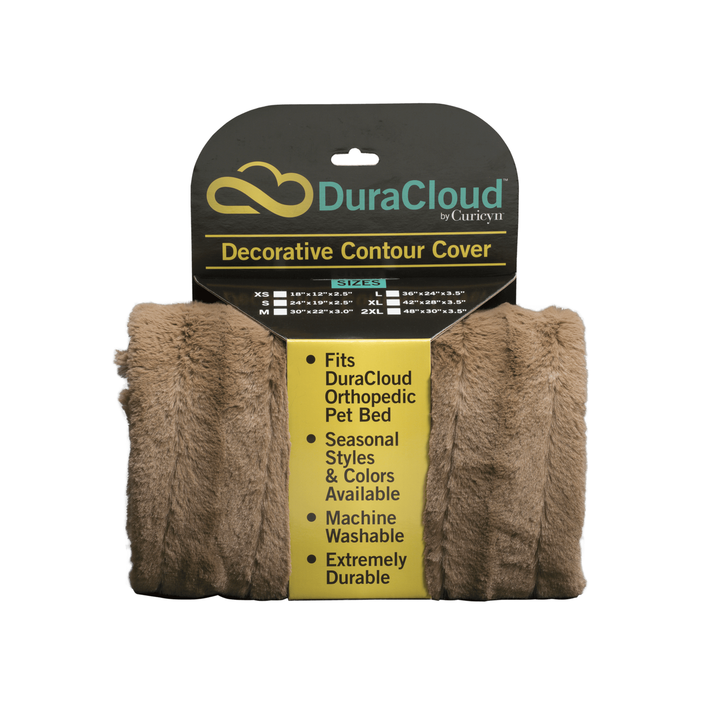 DuraCloud Orthopedic Pet Bed and Crate Pad Contour Cover