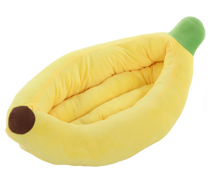 Small Banana Shaped Dog Bed