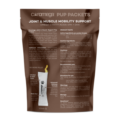 Coromega Pup Packets Omega-3 Joint & Muscle Mobility Support