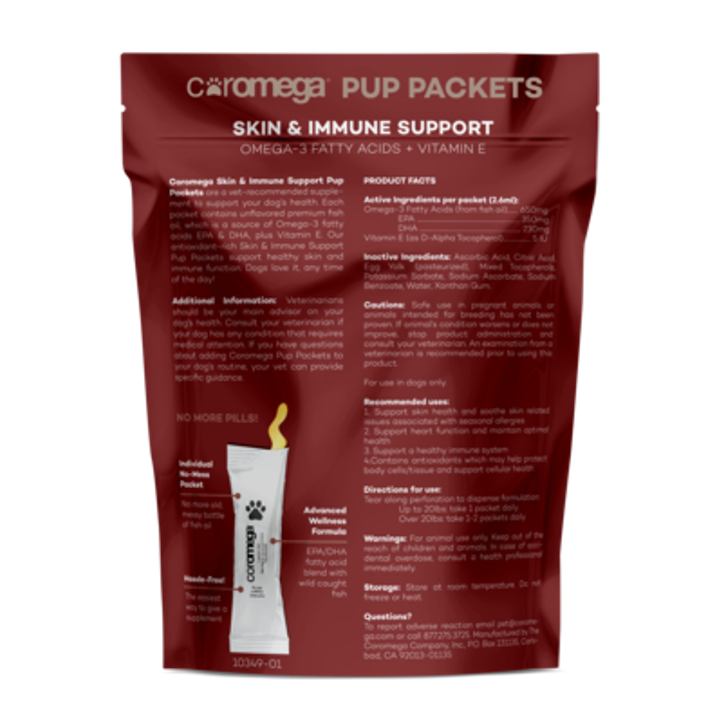 Coromega Pup Packets Omega-3 Skin & Immune Support