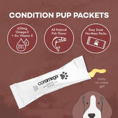 Coromega Pup Packets Omega-3 Skin & Immune Support