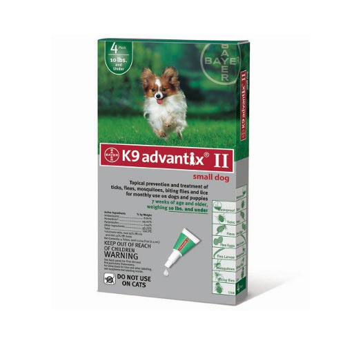 Advantix Flea and Tick Control for Dogs Under 10 lbs 4 Month Supply