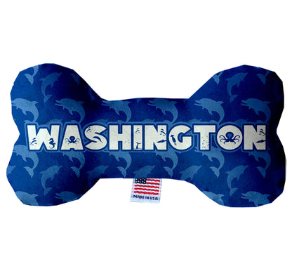 Pet & Dog Plush Bone Toys, "Washington State Options" (Available in different pattern options)