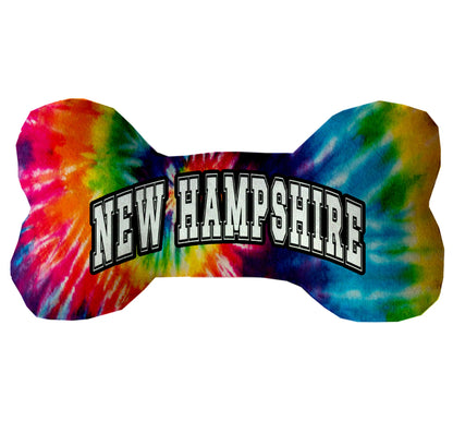 Pet & Dog Plush Bone Toys, "New Hampshire State Options" (Available in different pattern options)