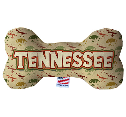 Pet & Dog Plush Bone Toys, "Tennessee State Options" (Available in different pattern options)