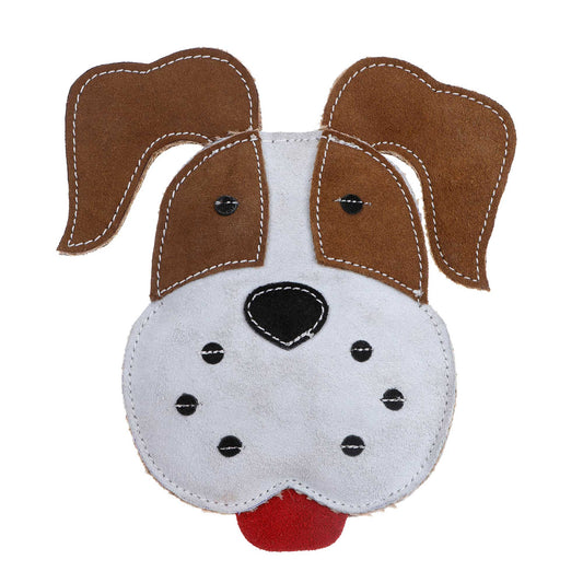 DOOG Country Tails Brown/White Face Dog Chew Toy White/Brown 7.48" x 1.18" x 6.29"