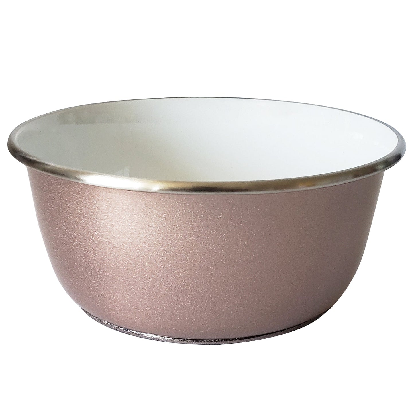 Deep Dog Bowl with Paw Print Design – Stainless Steel Bowl, Stylish & Durable – Rose Gold