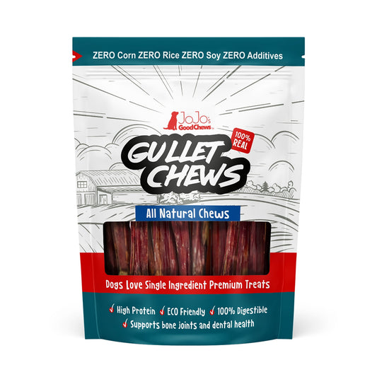 All-Natural Beef Gullet Stick Dog Treats – Delicious & Nutritious Healthy Chews for Happy Dogs – 6" (5-Pack)