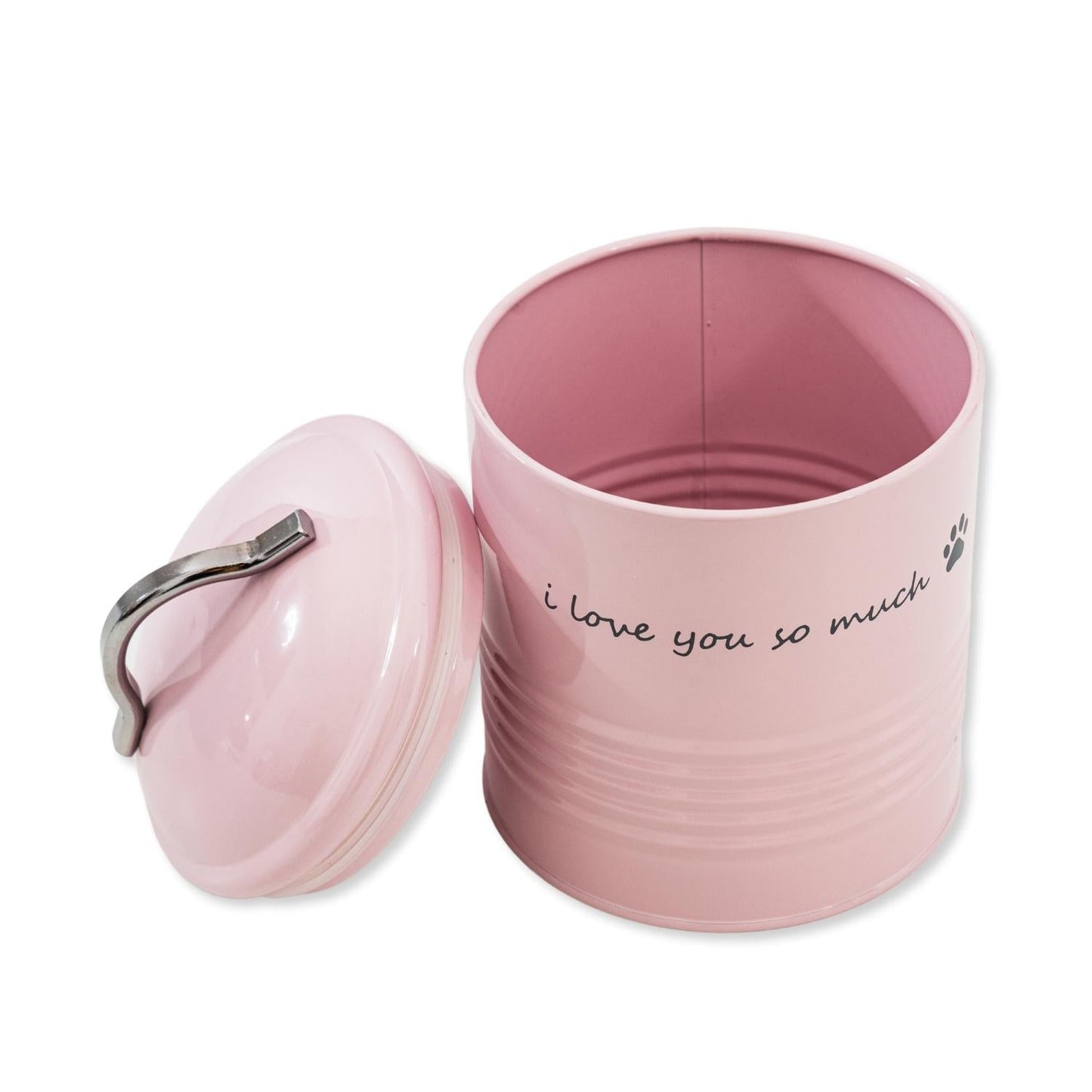 "I Love You So Much" Dog Treat Canister Gift Set – Airtight & Stylish Storage, Durable, Non-Toxic Material