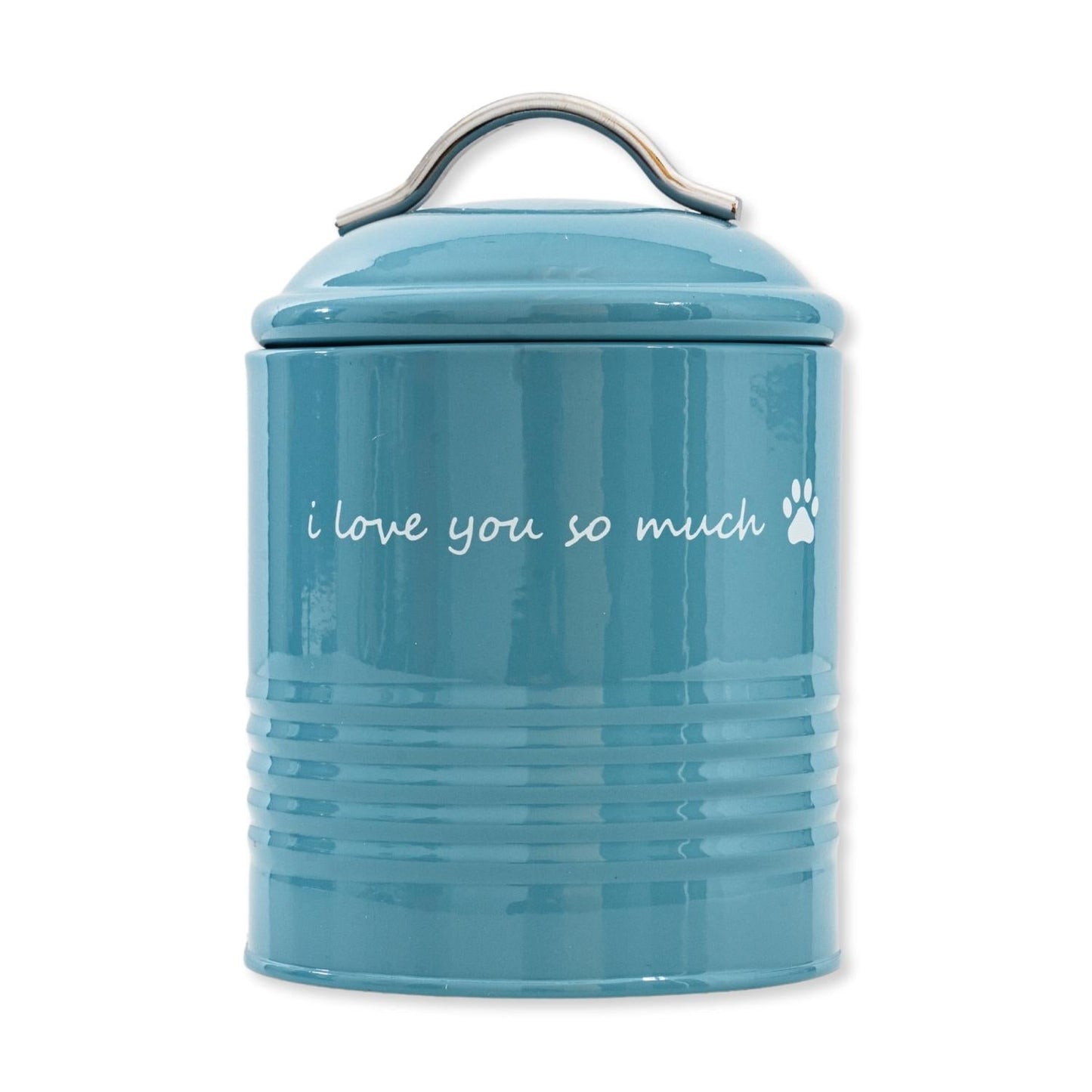 "I Love You So Much" Dog Treat Canister Gift Set – Airtight & Stylish Storage, Durable, Non-Toxic Material